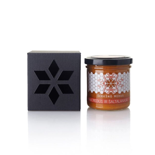 Medaus dovana juodoje dėžutėje (200 g medaus)