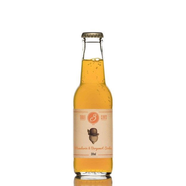 THREE CENTS Mandarin & Bergamot Soda limonadas