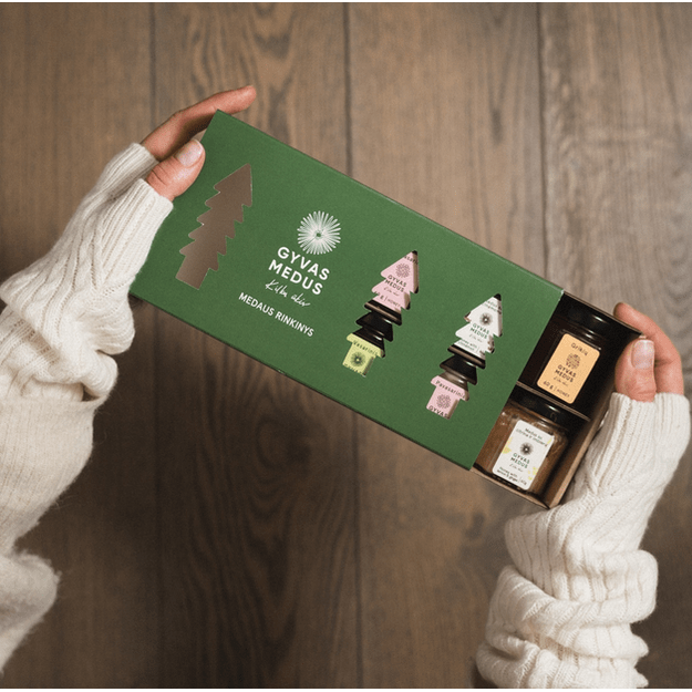 Medaus dovana - Premium klasės pakuotėje 60g. 1