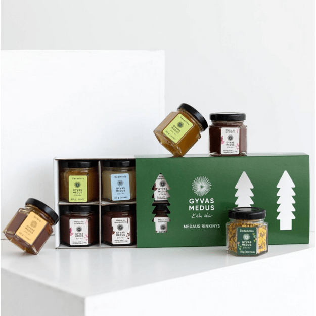 Medaus dovana - Premium klasės pakuotėje 60g.